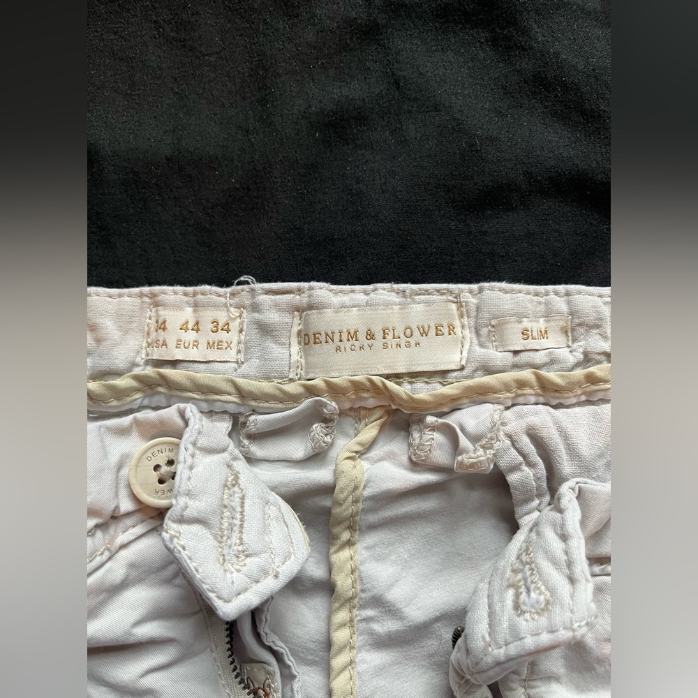 Denim & Flower slim khakis